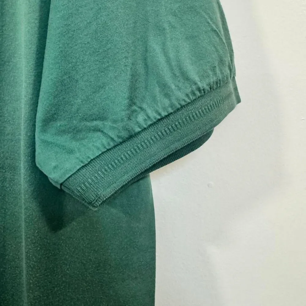 Titleist Men's Green Polo Shirt Large Vintage Grandfather Golf Luxury Minimalist - Picture 5 of 7